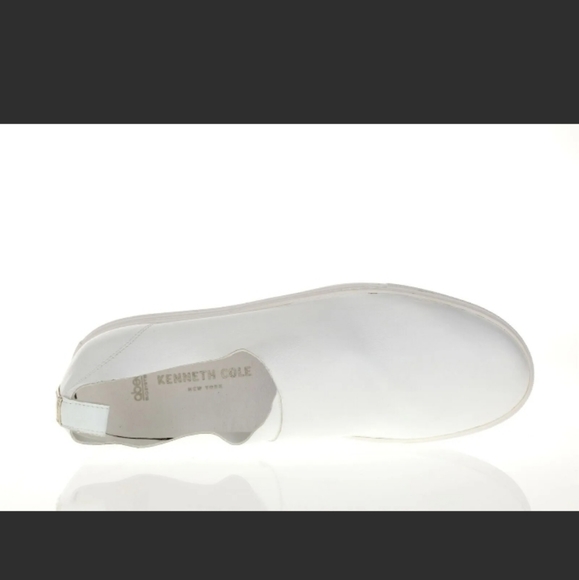 Kenneth Cole Abeo Martina White Leather Sock Sneakers Slip-on Shoes 10 N/Narrow - Picture 6 of 14